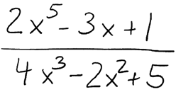Example: pen-based math